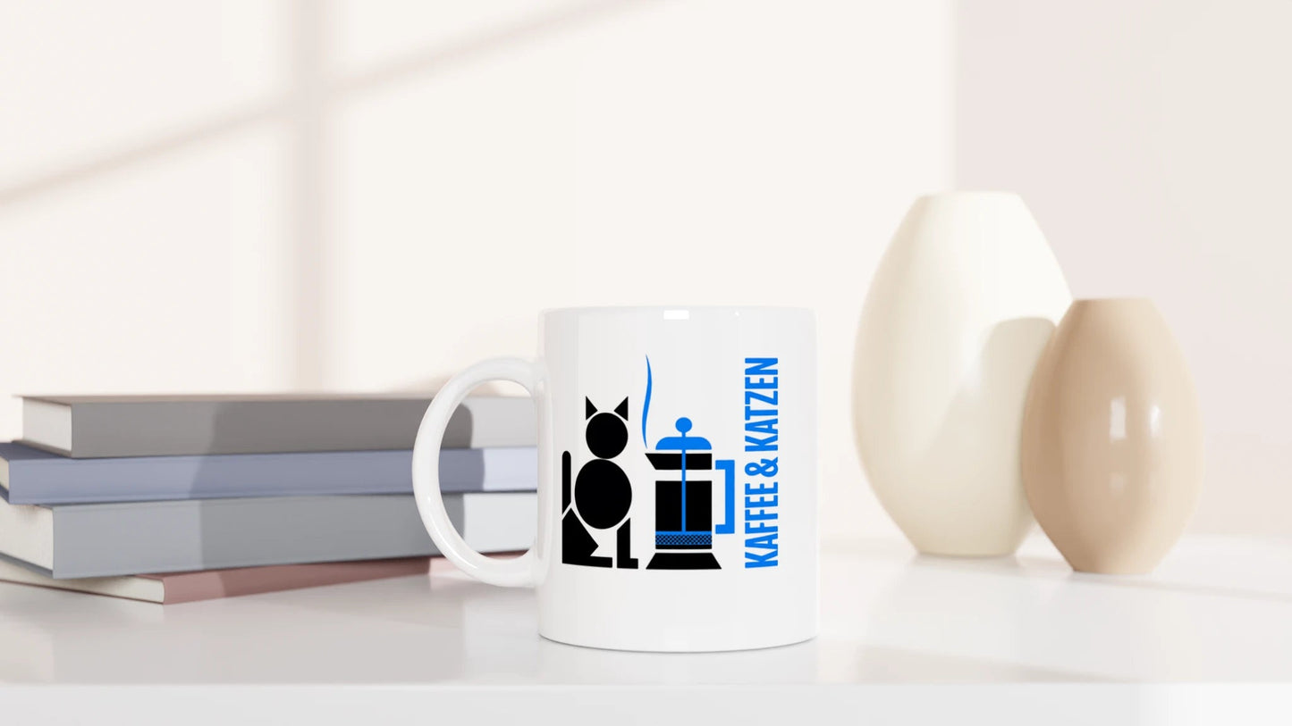 Tasse 325ml - Kaffee & Katzen - Katze & Kaffee
