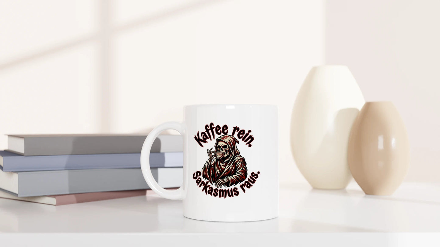 Tasse 325ml - Kaffee rein. Sarkasmus raus - Kaffee