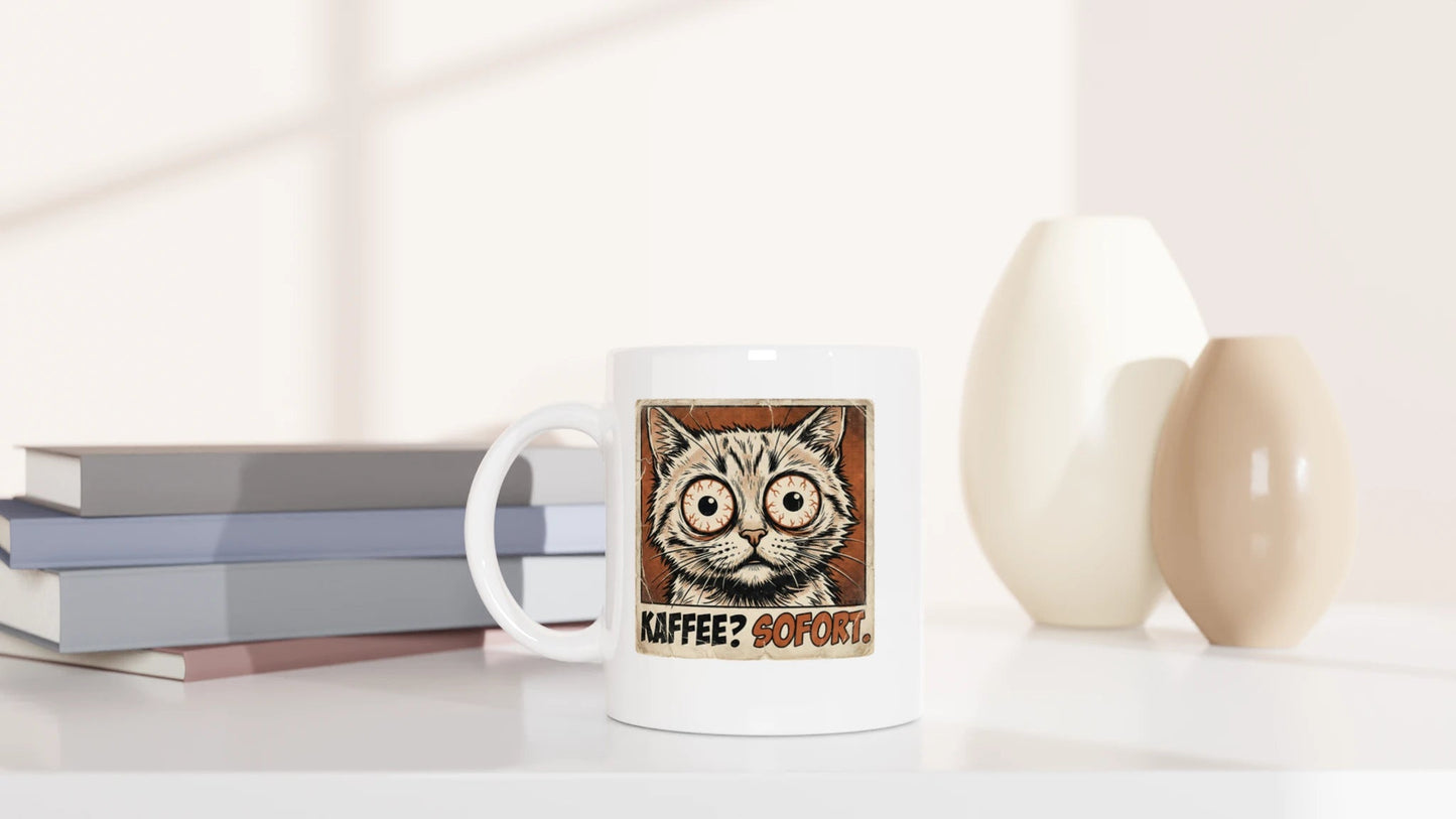 Tasse 325ml - Kaffee? Sofort - Katze & Kaffee