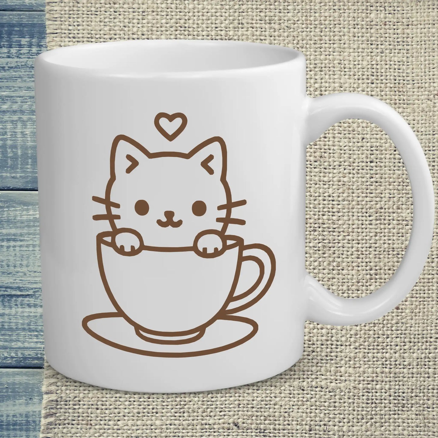 Tasse 325ml - Katze in Tasse - Katze & Kaffee