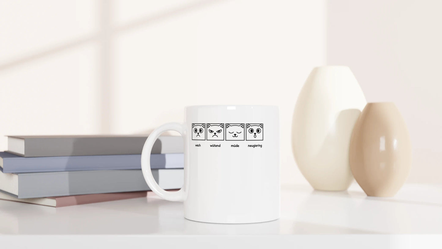 Tasse 325ml - Katzengesichter - Katze
