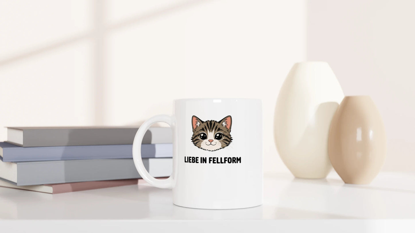 Tasse 325ml - Liebe in Fellform - Katze