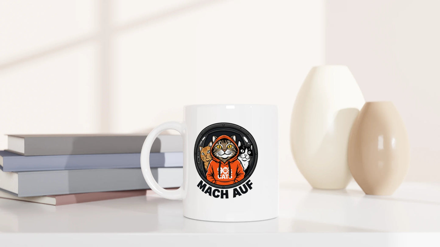 Tasse 325ml - Mach auf - Katze, Cat Guy