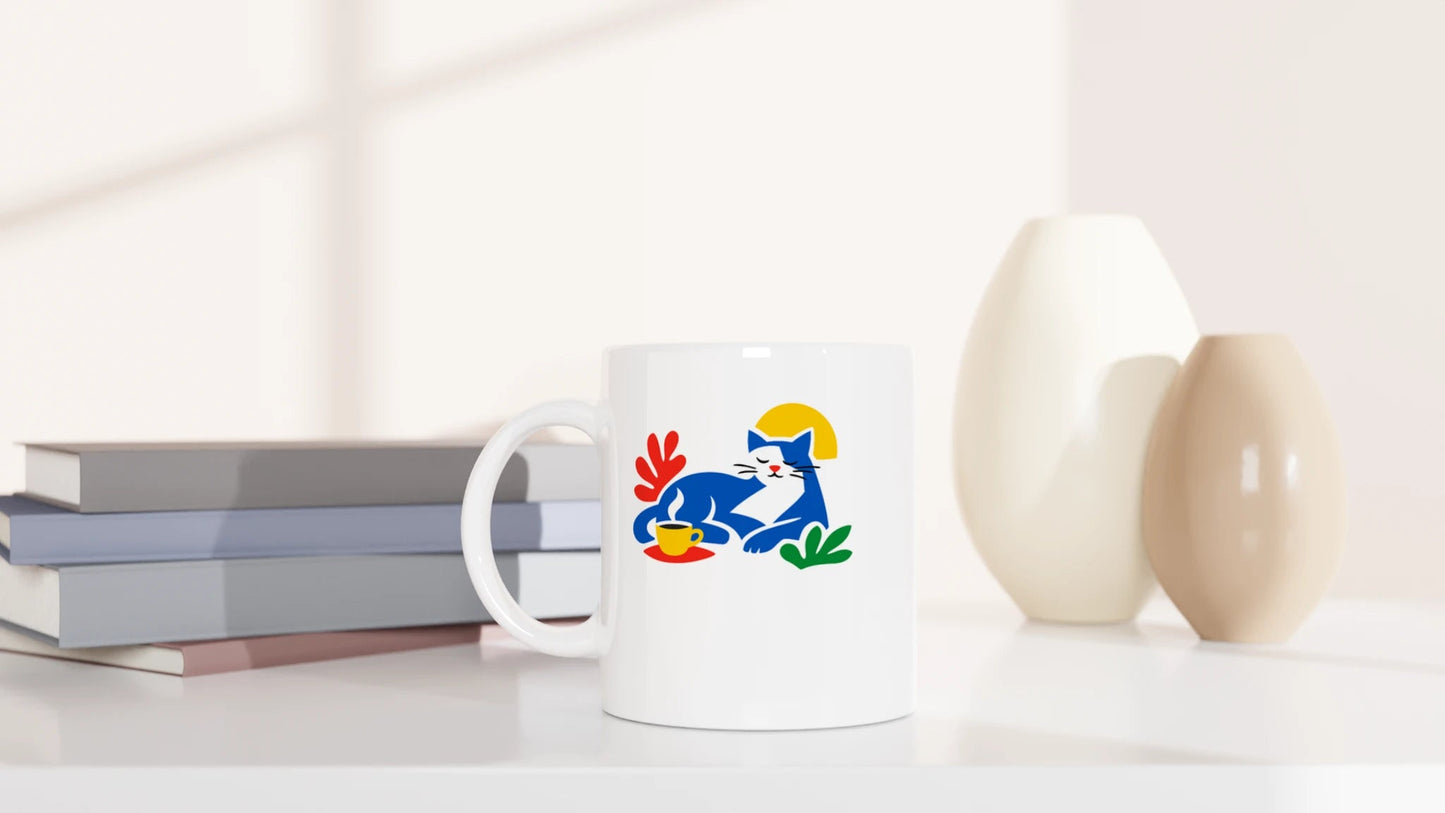 Tasse 325ml - Matisse Katze mit Kaffee - Katze & Kaffee