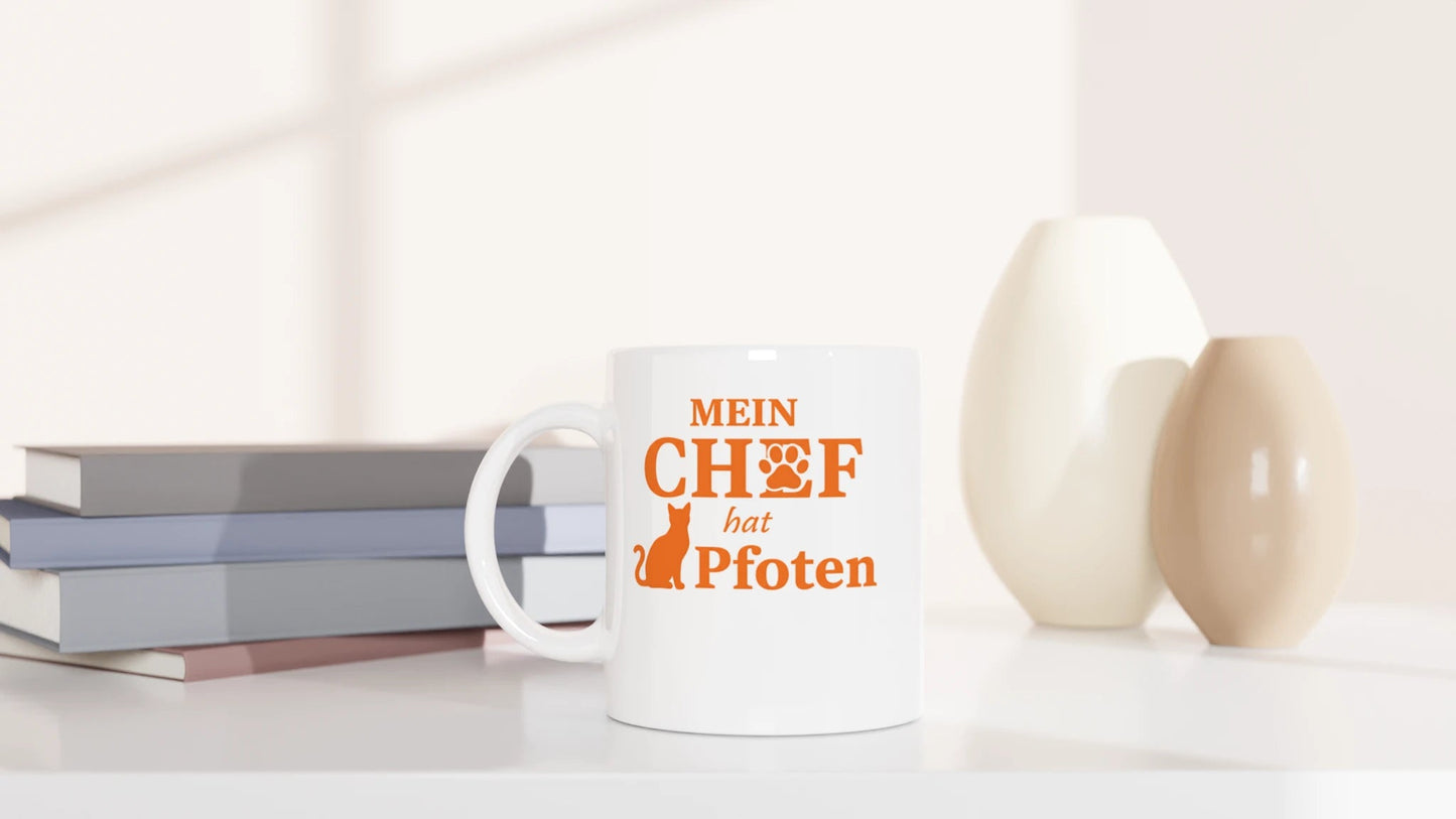 Tasse 325ml - Mein Chef hat Pfoten - Katze