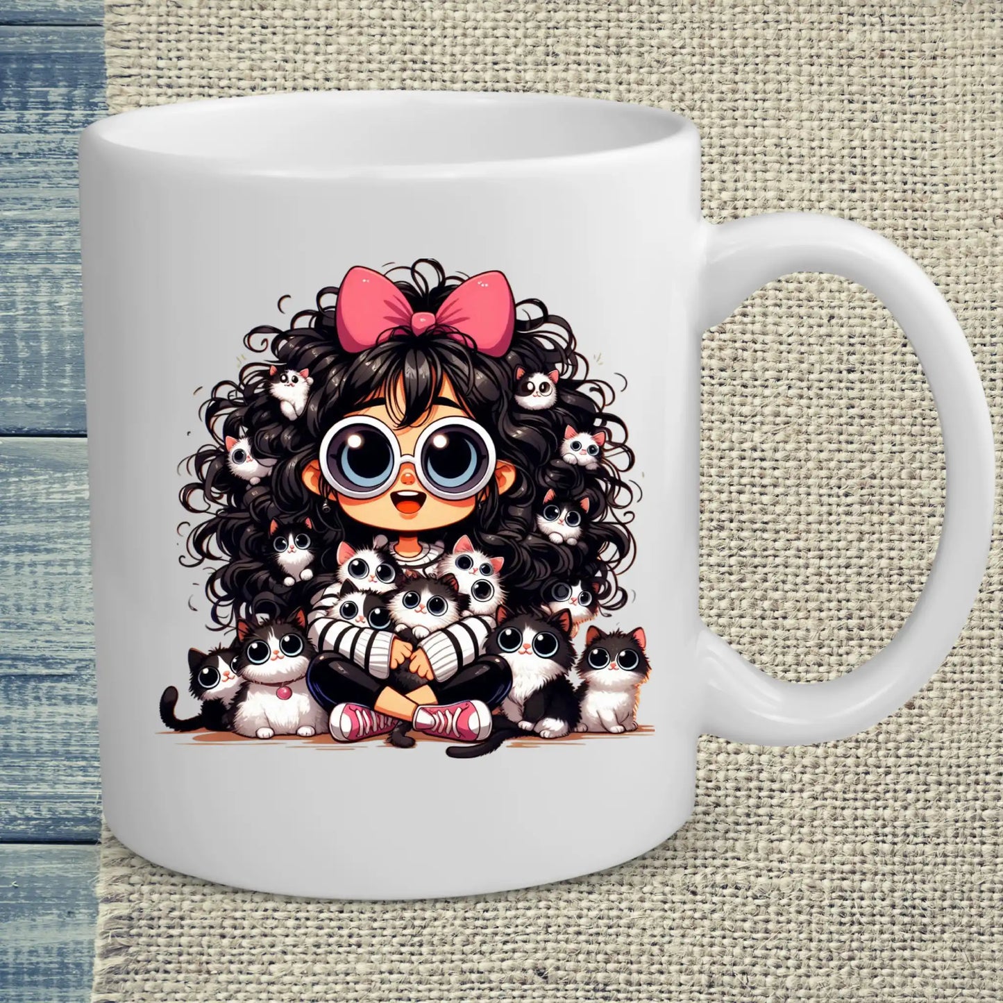 Tasse 325ml - Meine Katzen - Katze, Cat Lady