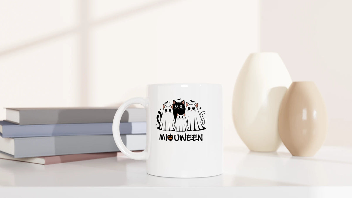 Tasse 325ml - MiauWeen - Katze, Halloween