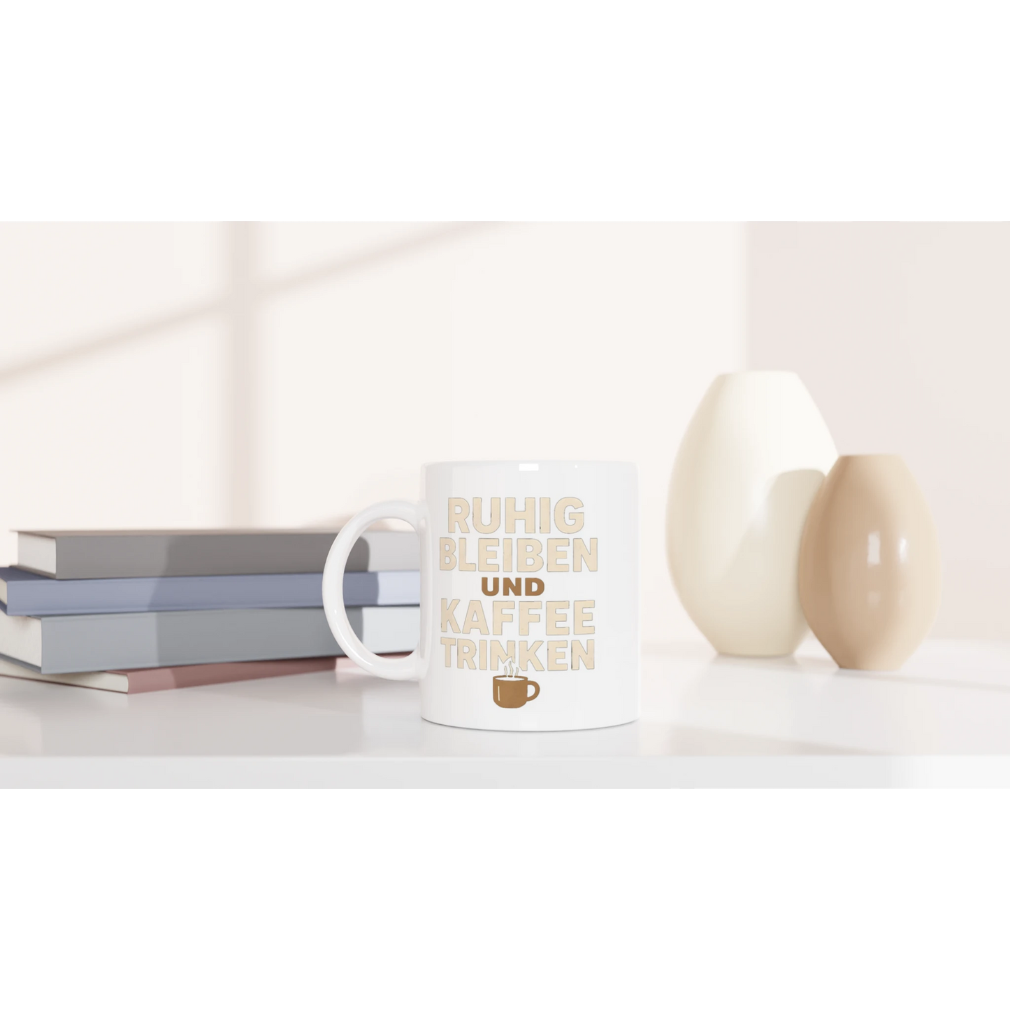 Tasse 325ml - Ruhig bleiben und Kaffee trinken - Kaffee