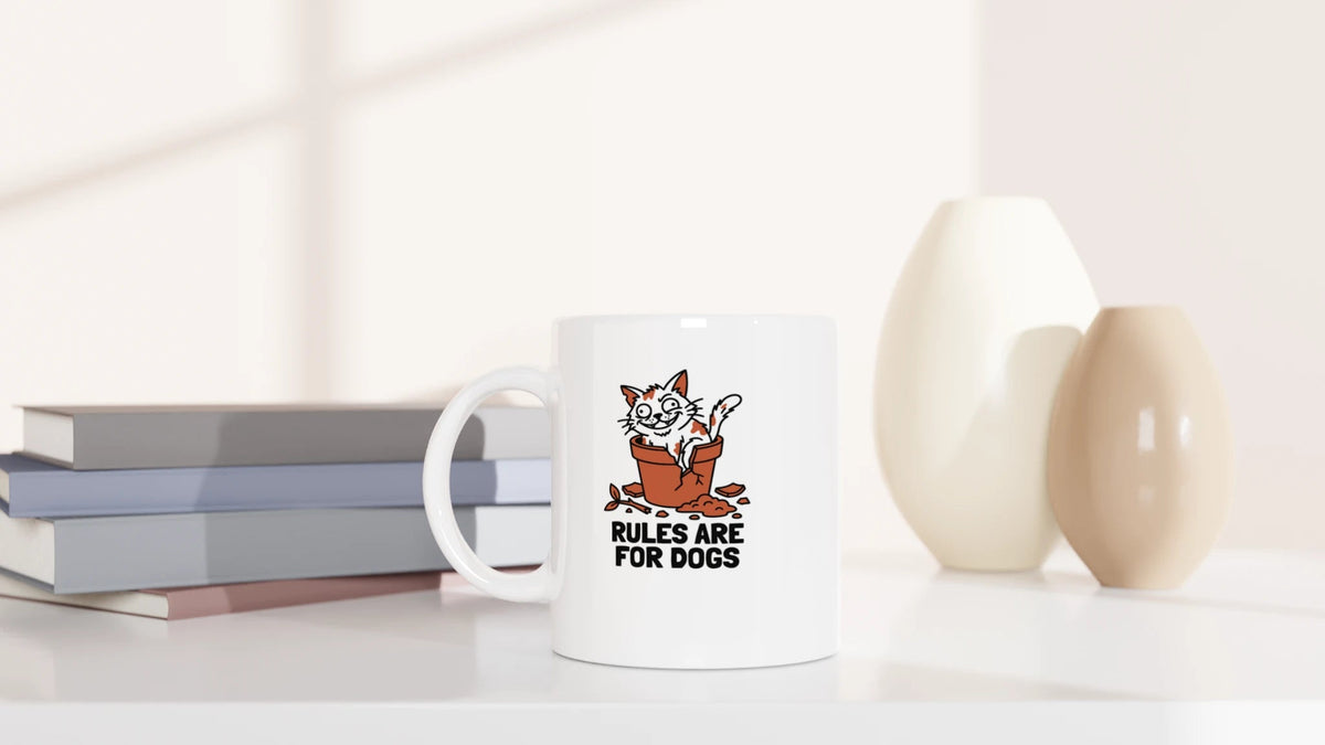 Tasse 325ml - Rules are for dogs - Katze