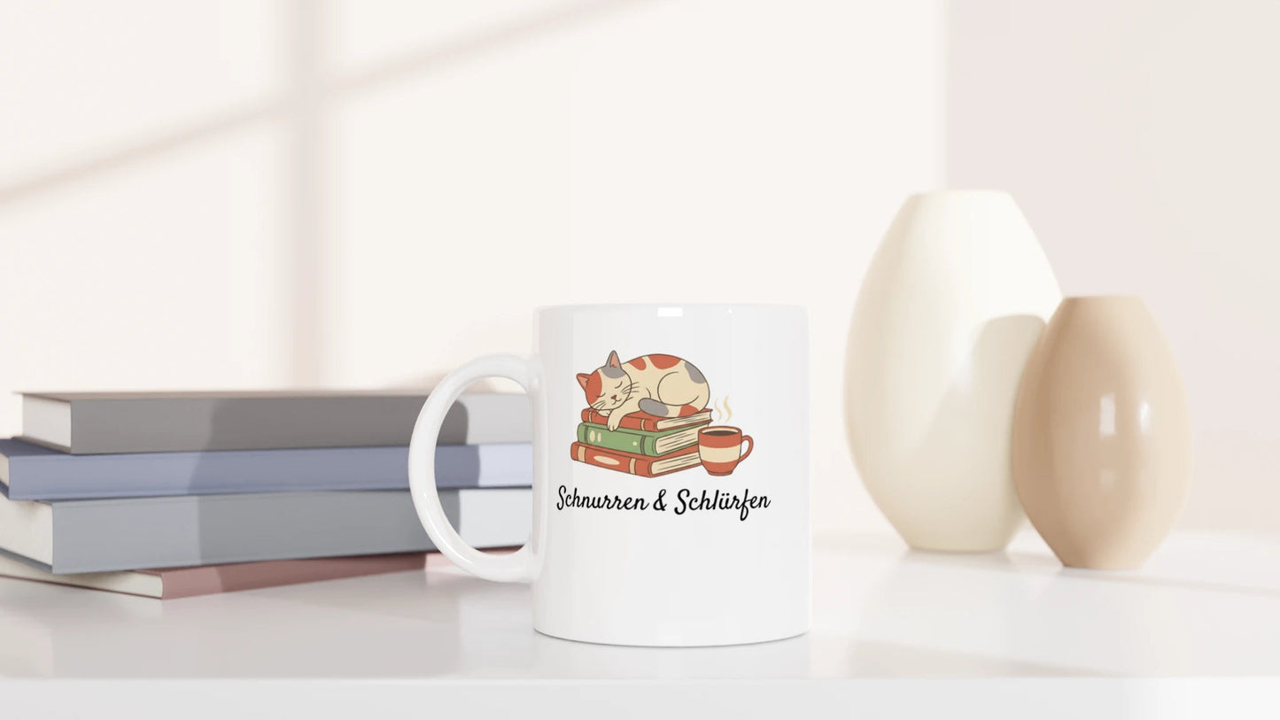 Tasse 325ml - Schnurren & Schlürfen - Katze & Kaffee