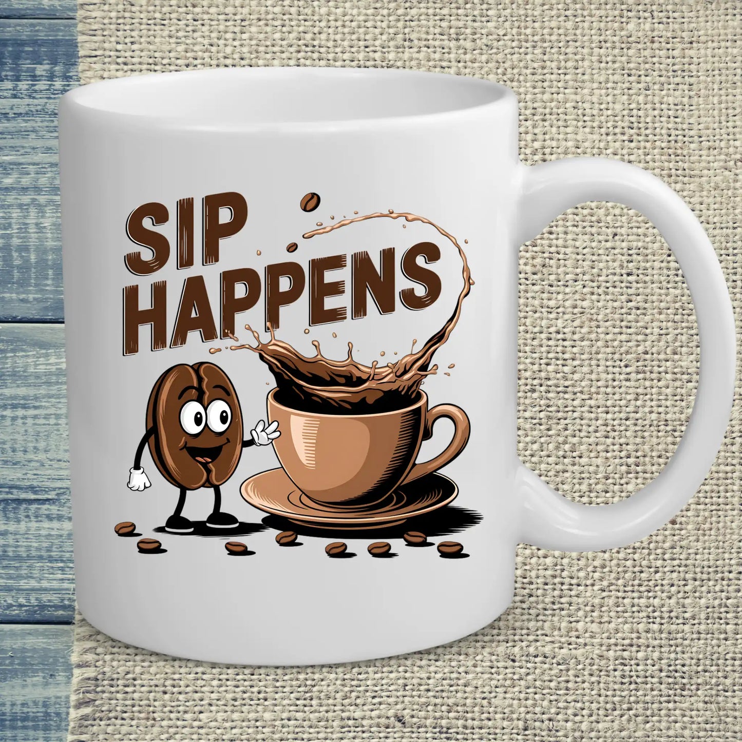 Tasse 325ml - Sip Happens - Kaffee