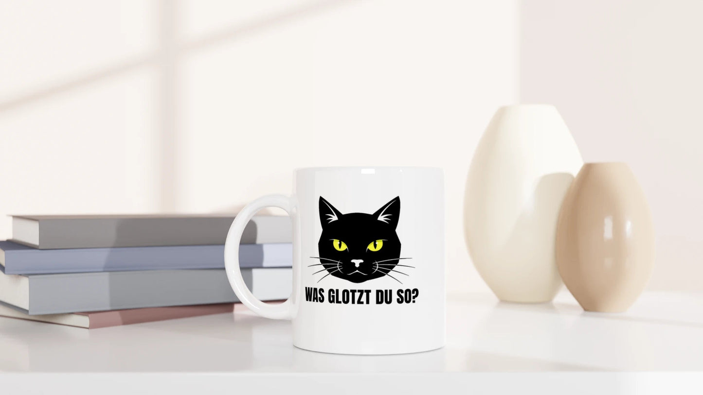 Tasse 325ml - Was glotzt du so? - Katze