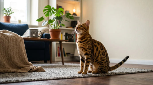 Bengal Katze sieht Greebles