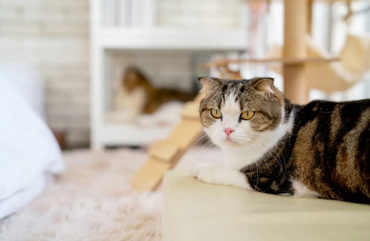 Katze im nachhaltigen Zuhause