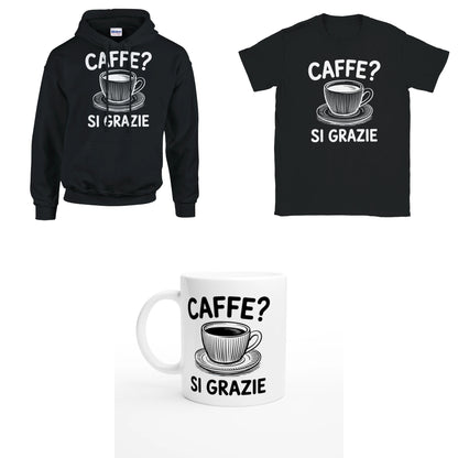 Bundle - Caffee - Si Grazie - T-Shirt, Hoodie & Tasse