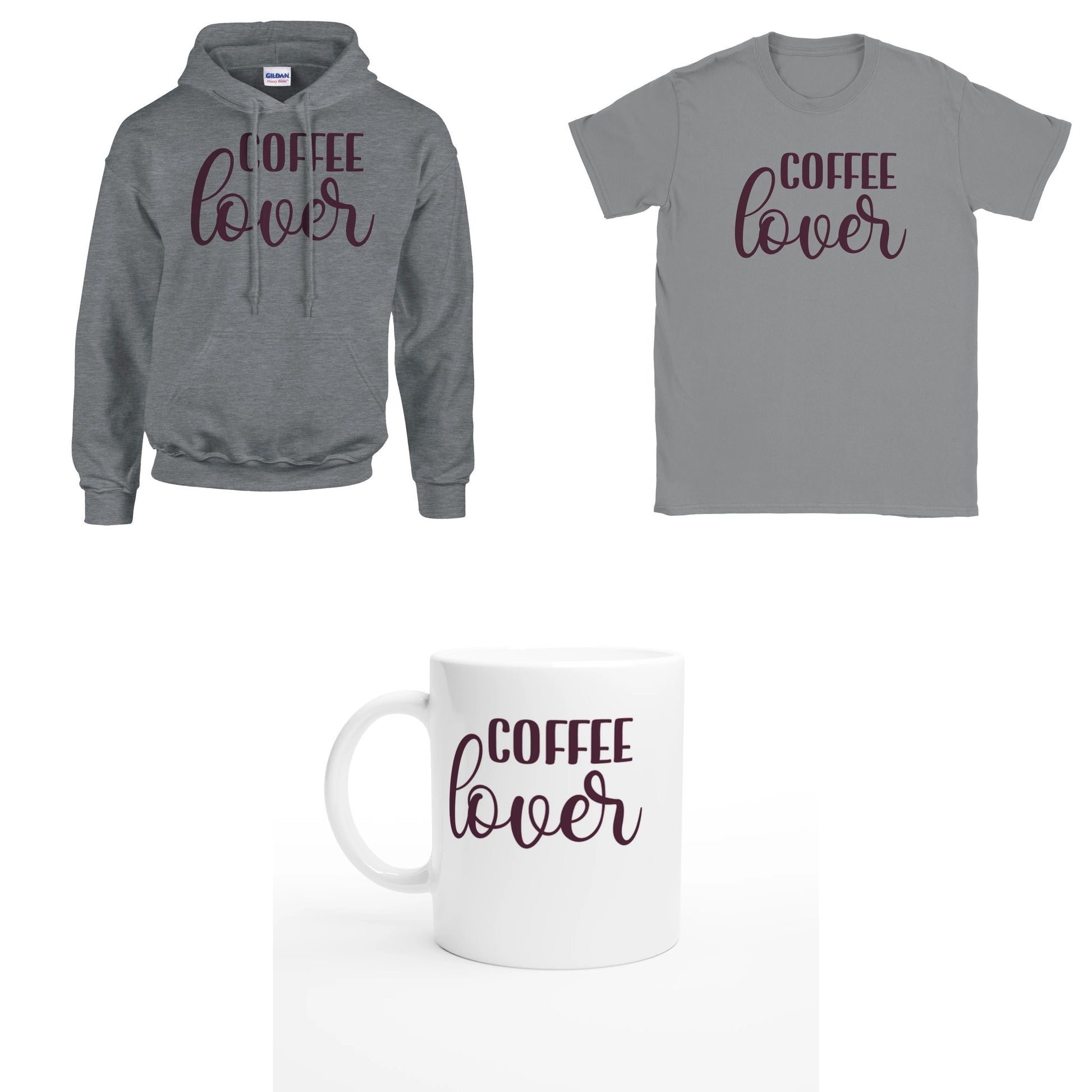 Bundle - Coffee lover - T-Shirt, Hoodie & Tasse