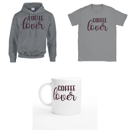 Bundle - Coffee lover - T-Shirt, Hoodie & Tasse