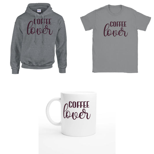 Bundle - Coffee lover - T-Shirt, Hoodie & Tasse