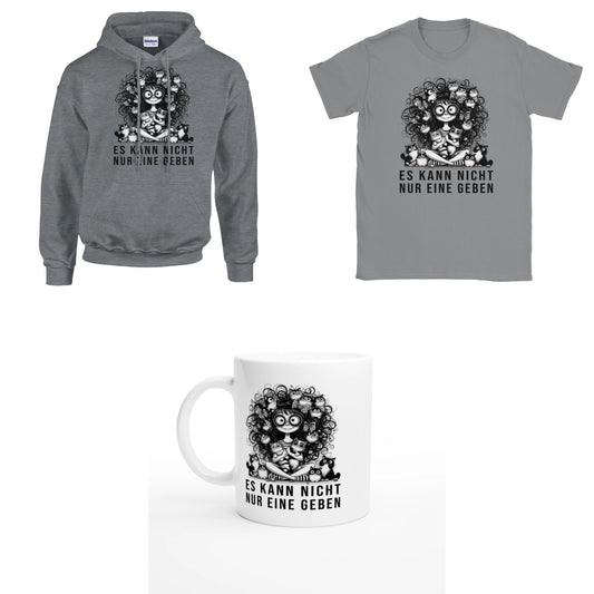 Bundle - Es kann nicht nur eine geben - T-Shirt, Hoodie & Tasse