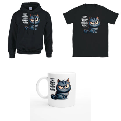 Bundle - I dont like Morning People - T-Shirt, Hoodie & Tasse