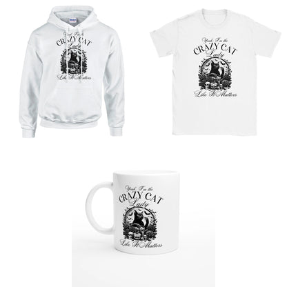 Bundle - Yeah - I'm the crazy cat lady - T-Shirt, Hoodie & Tasse