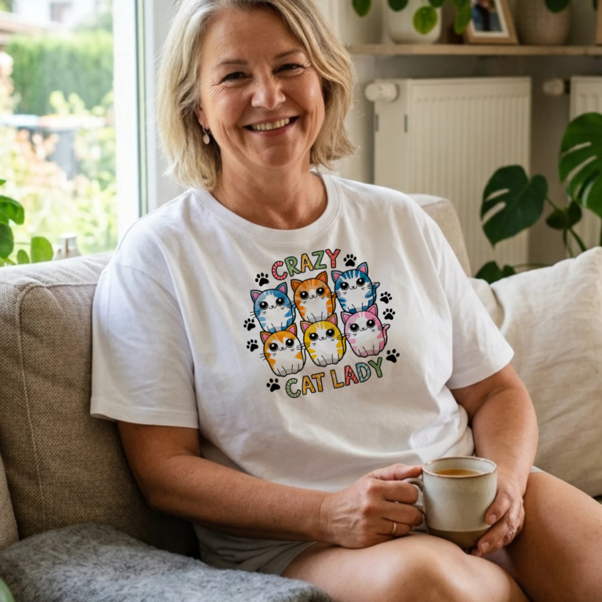 Für die Crazy Cat Lady - T-Shirt