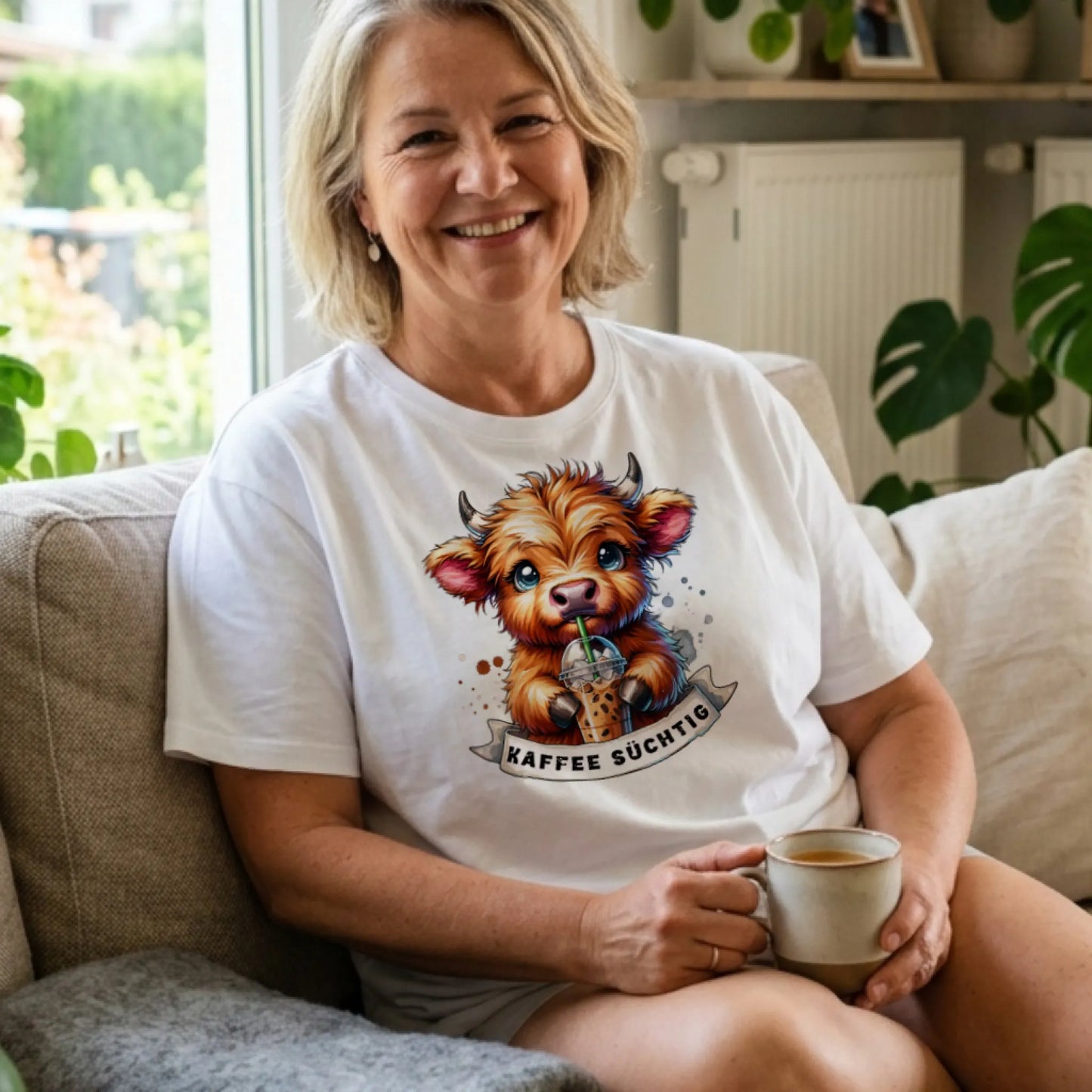 Kaffee süchtig - T-Shirt