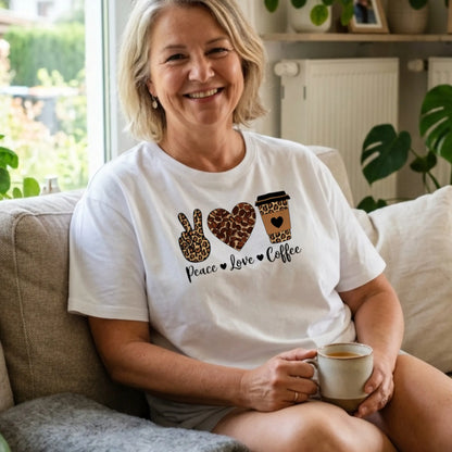 Peace - Love - Coffee - T-Shirt