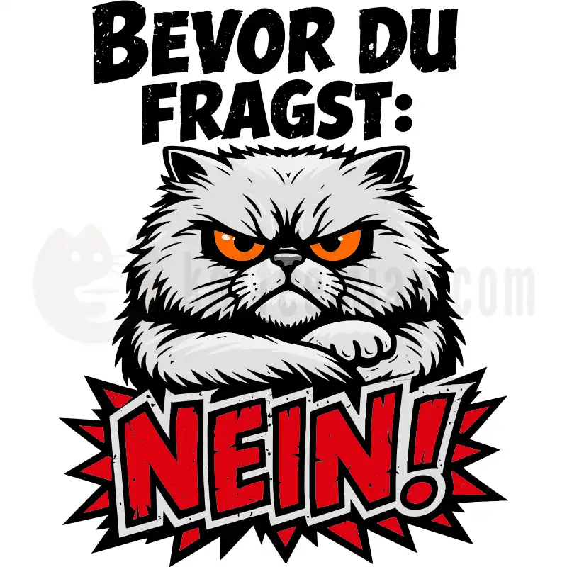 Design Vorschau Bevor du fragst, NEIN