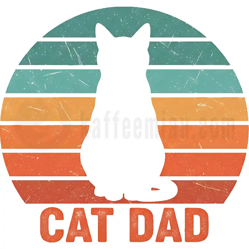Design Vorschau Cat Dad Retro