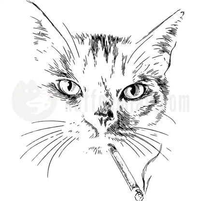 Design Vorschau Cool Smoking Cat