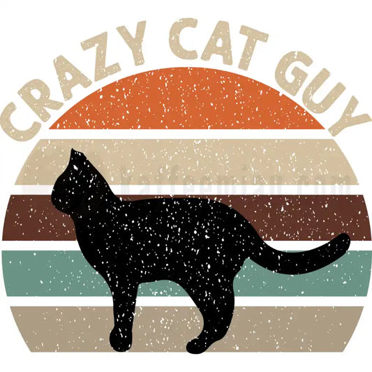 Design Vorschau Crazy Cat Guy - Retro
