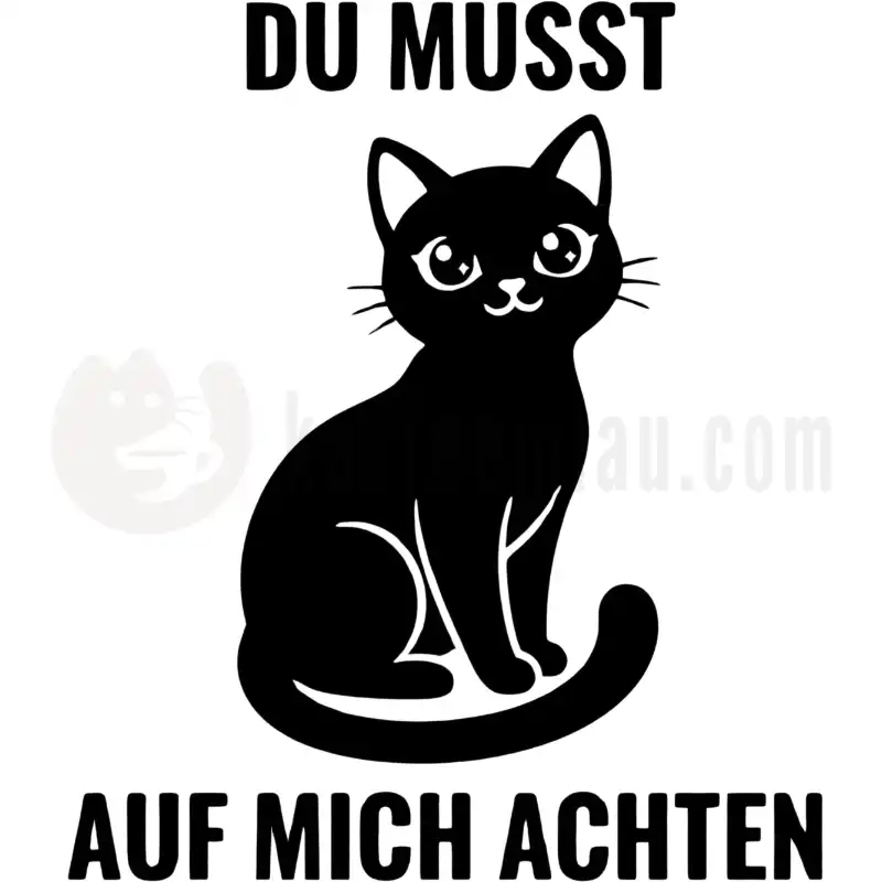 Design Vorschau Du musst auf mich achten
