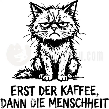 Design Vorschau Erst der Kaffee, Dann die Menschheit