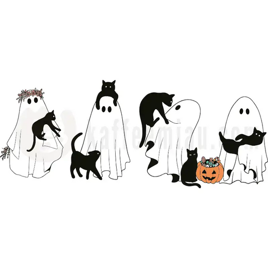 Design Vorschau Gespenster und Katzen