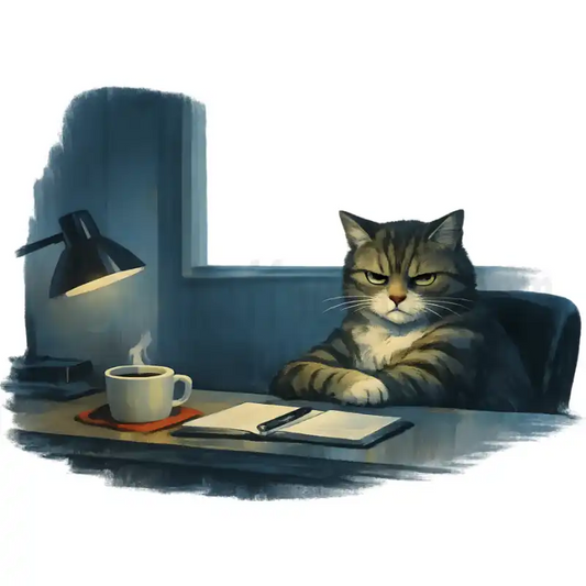 Design Vorschau Hopper - Grimmige Katze