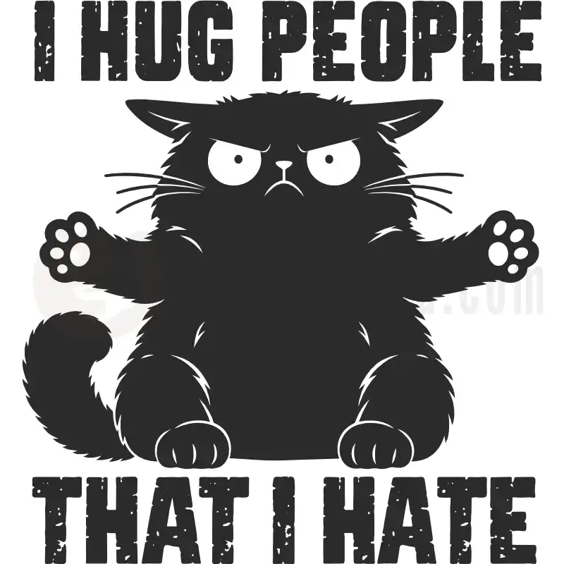 Design Vorschau I Hug People That I Hate - Back