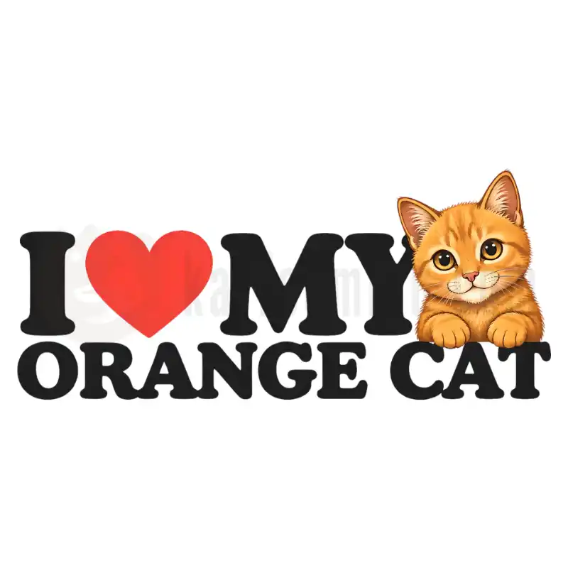 Design Vorschau I love my organge cat