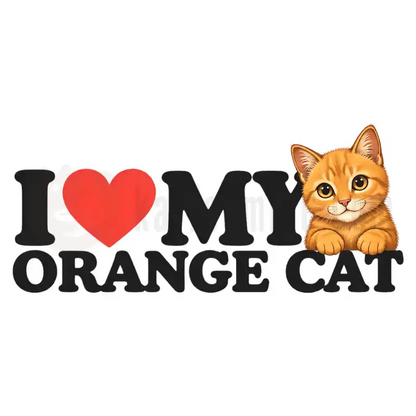 Design Vorschau I love my organge cat