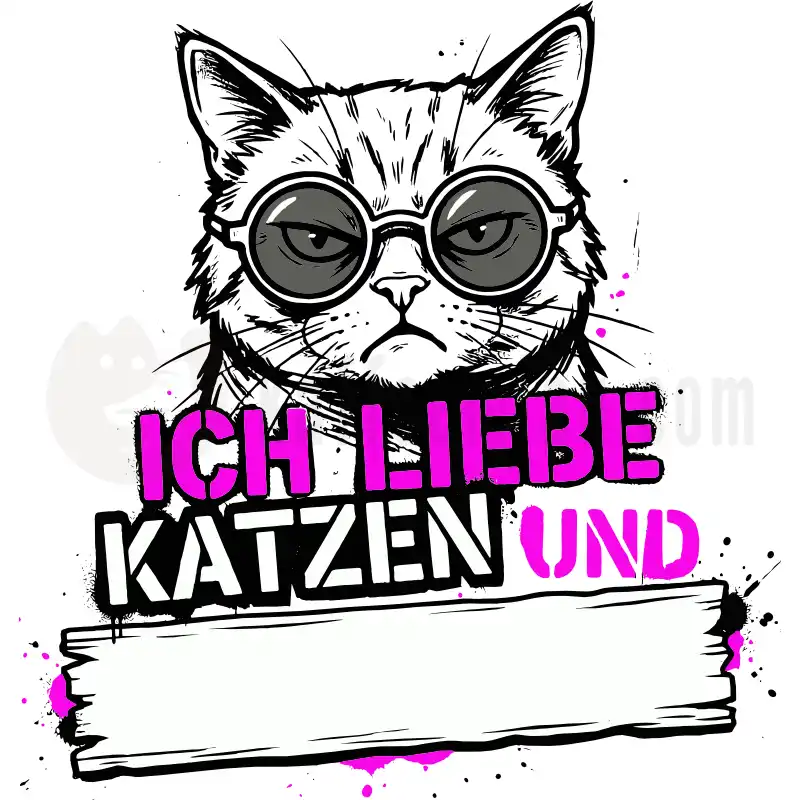 Design Vorschau Ich liebe Katzen und