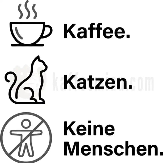 Design Vorschau Kaffee. Katzen. Keine Menschen.