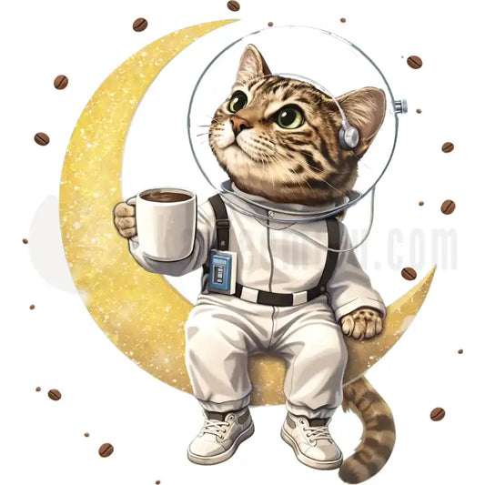 Design Vorschau Katze am Mond