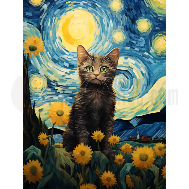 Design Vorschau Katze Gogh