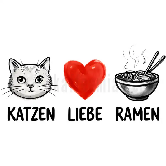 Design Vorschau Katzen - Liebe - Ramen