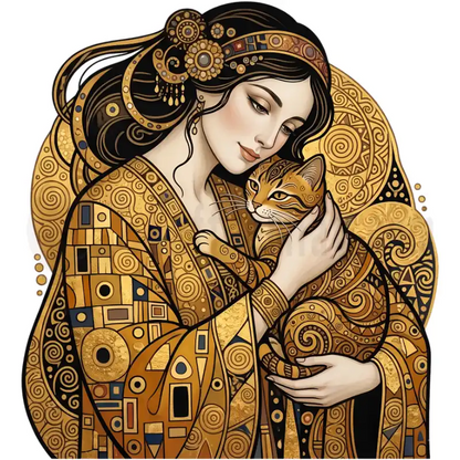 Design Vorschau Klimt Cat Lady