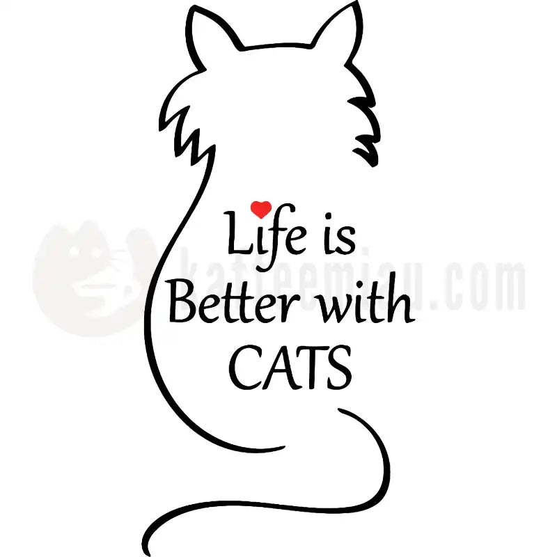 Design Vorschau Live is better with cats