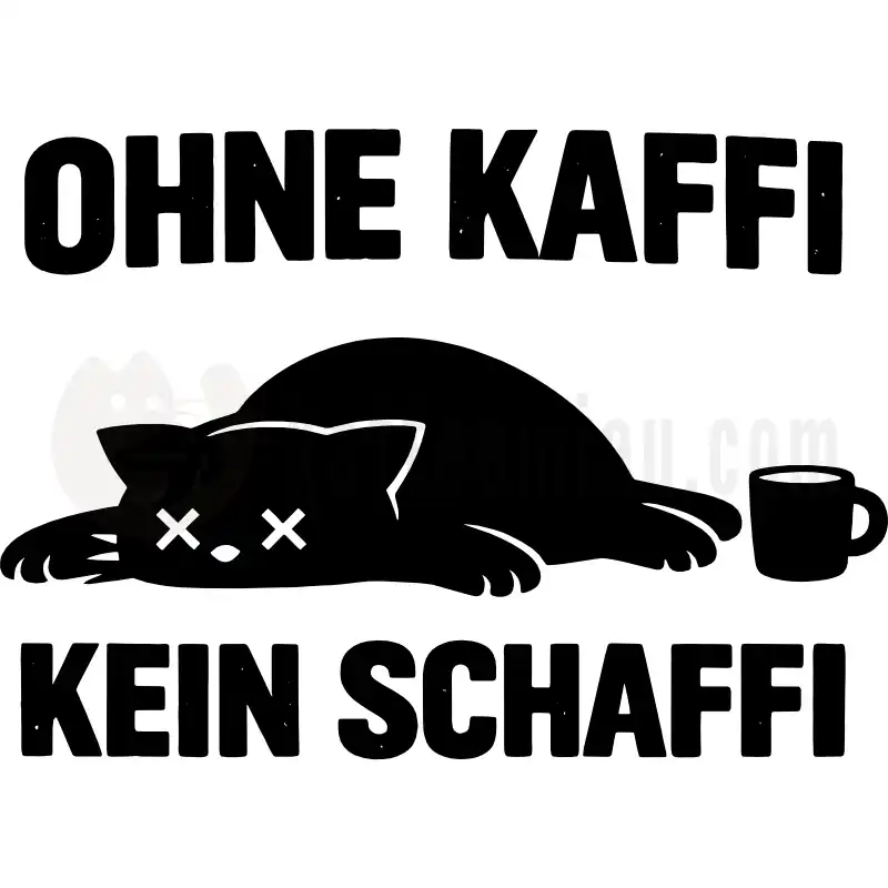 Design Vorschau Ohne Kaffi kein Schaffi