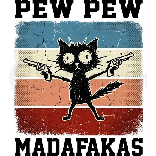 Design Vorschau Pew Pew Madafaka - Rücken