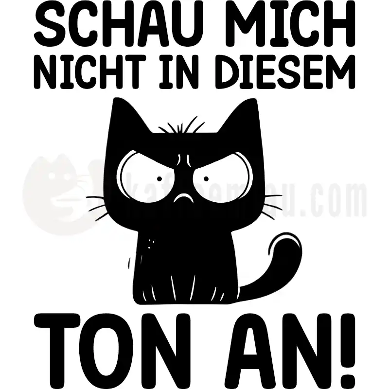 Design Vorschau Schau mich nicht in diesem Ton an