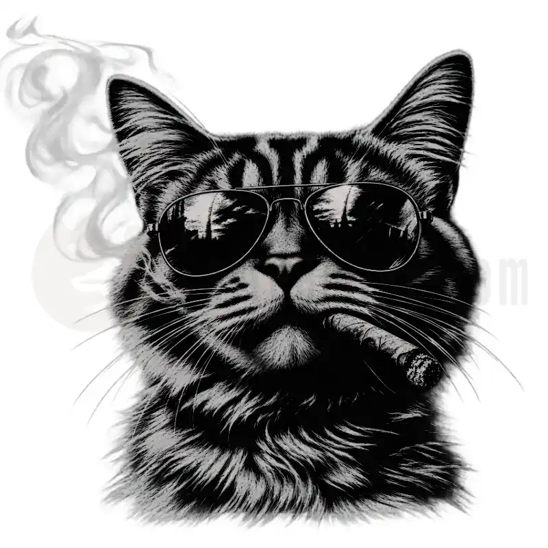 Design Vorschau Smoking Cat